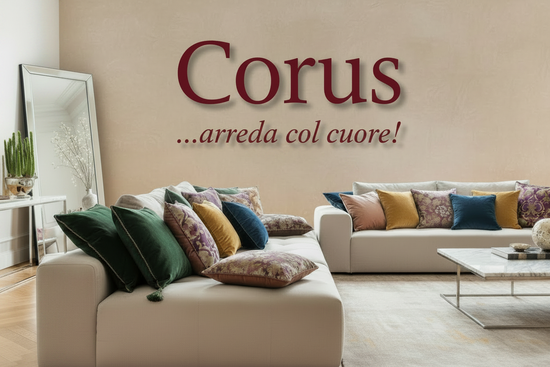 Corus - arreda col cuore! scritta marcata bordeaux